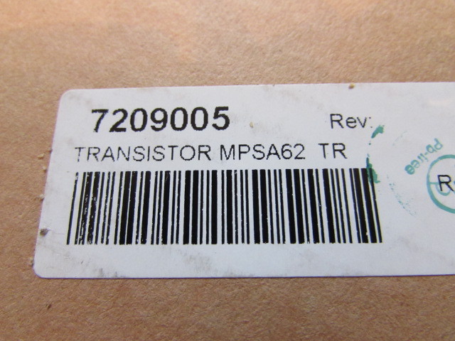 MPSA62 Central Semi Darlington PNP 20V 500mA 3-Pin TO-92 Rohs Pb Free, 25 pieces