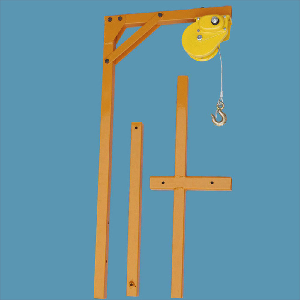 A/C AC Air Conditioner External Unit Lifting Tool Set w/ Hanger Pulley 10m Ropes