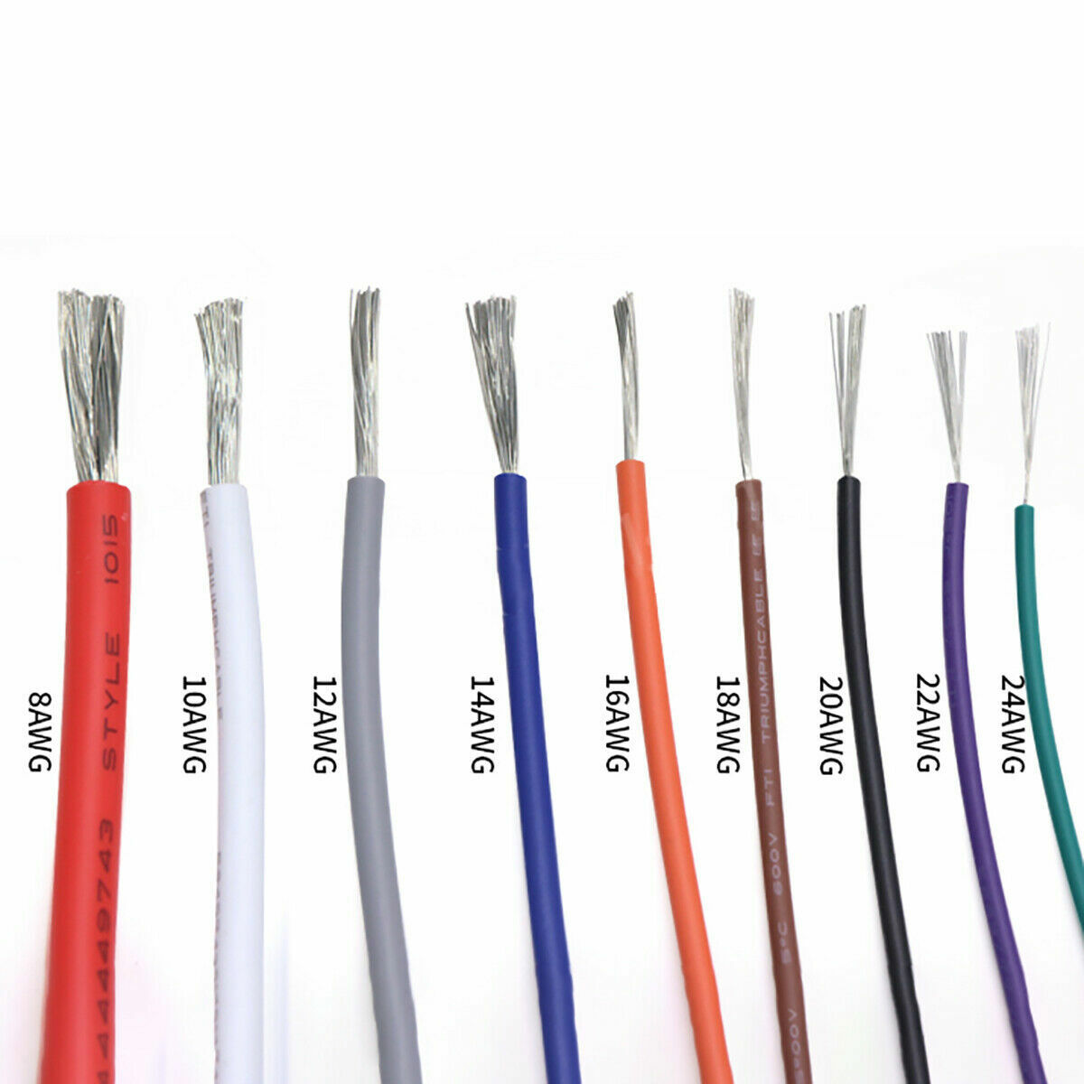 600V Flexible Soft PVC Cable 24 22 20 18 16 14 AWG Electronic Hookup Wire UL1015