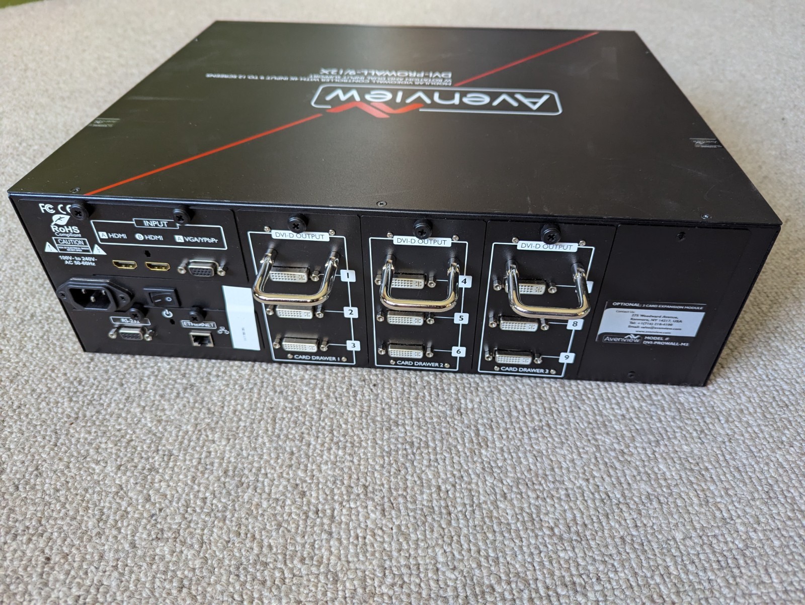 Avenview DVI-Prowall-9X 4K30 Video Wall Processor Link up to 9 Screens at 4K!!