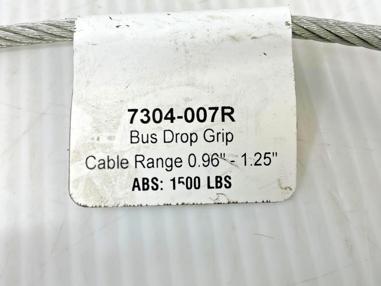 Remke 7304-007R Bus Drop Grip, Single Eye, Wide Range, Cable Range .96 – 1.25