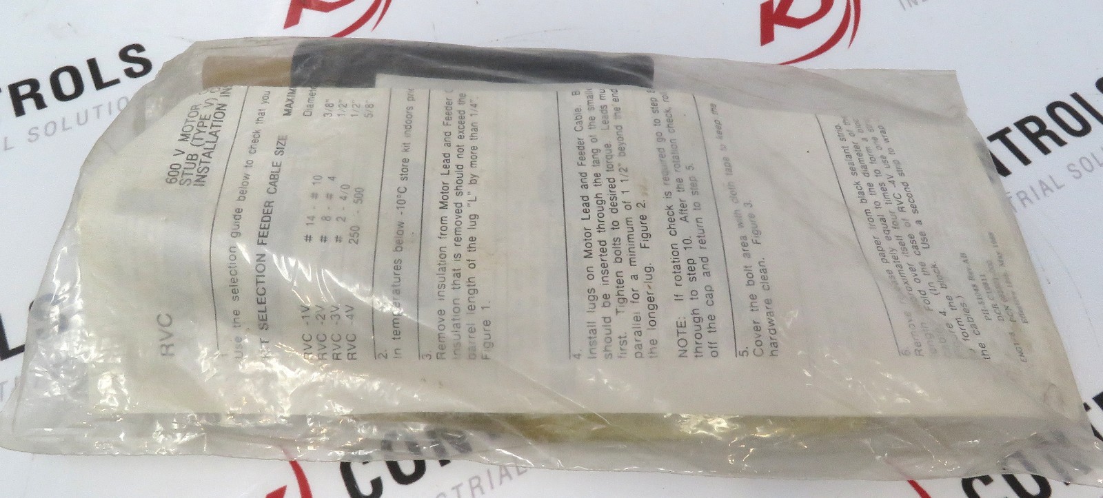 Raychem RVC-2V 120749-000 Rayvolve Motor Connection Kit for 3-Conductor Cables