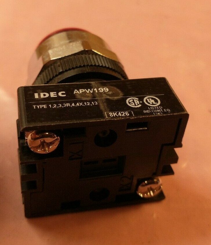 IDEC APW199 Red Pilot Light Operator 22mm – Fast Shipping