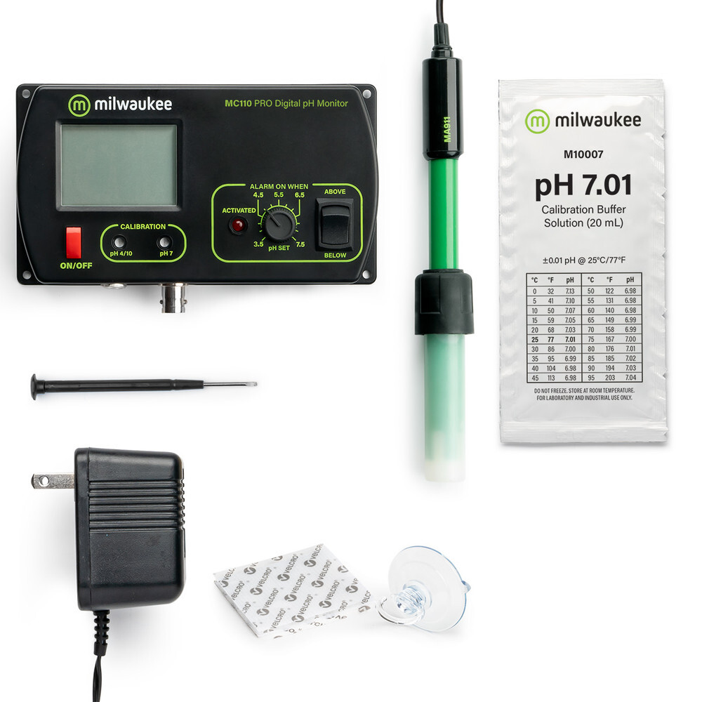 Milwaukee MC110 PRO pH Monitor Mid Range for USA 110V for Hydroponics,