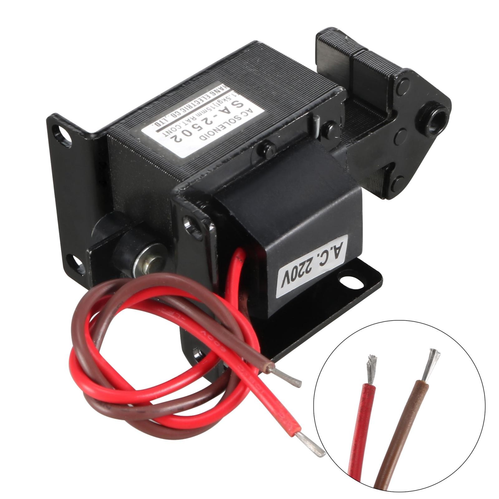 AC220V 14.7N 15mm Energy AC Magnet Solenoid Electromagnet