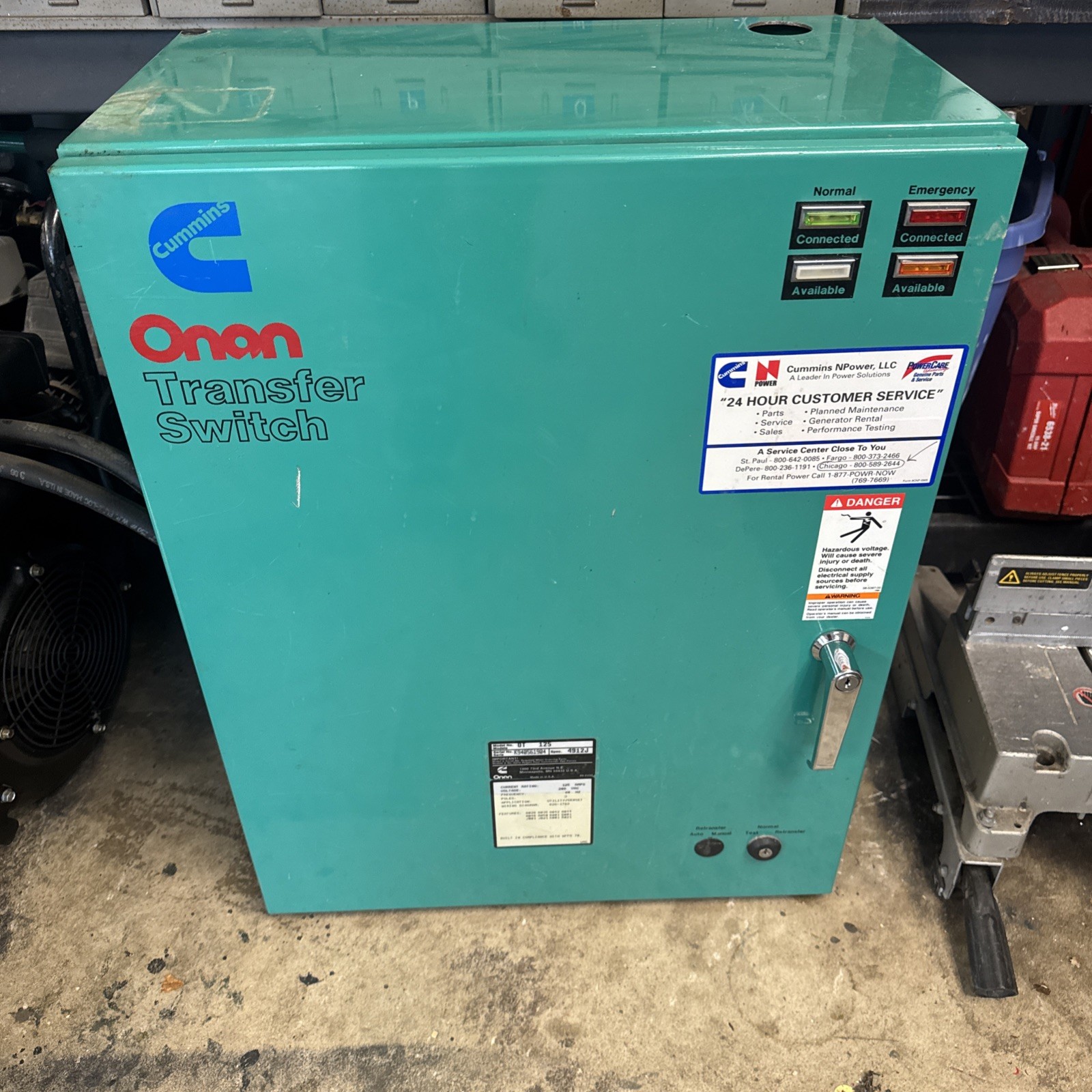 Cummins Onan OT 125 Automatic Transfer Switch 125A 200 60Hz