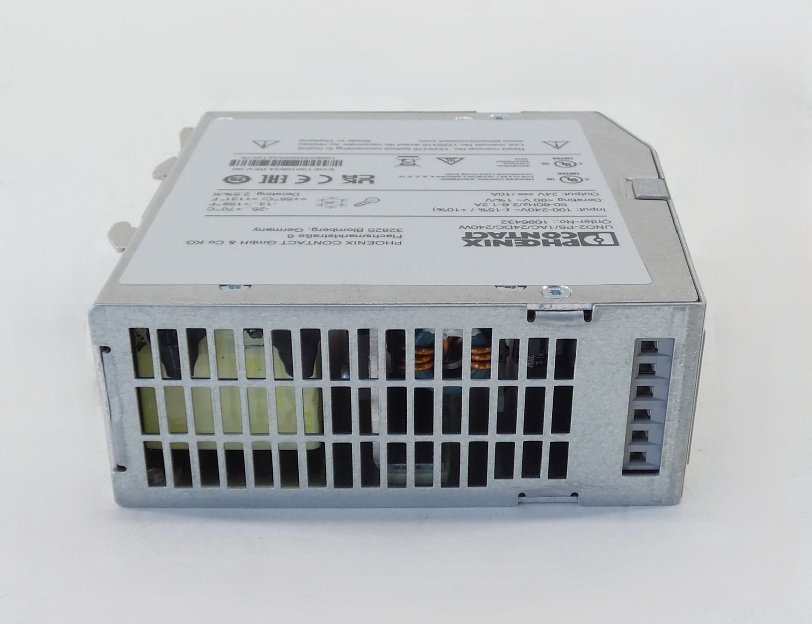 Phoenix Contact 1096432 UNO2-PS/1AC/24DC/240W Power Supply 24VDC 240W 50/60Hz…