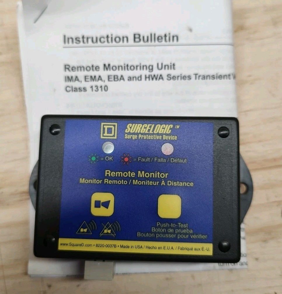 NEW Square D TVS12RMU Surge Protective Device Surgelogic w/ 12VDC Power Supply