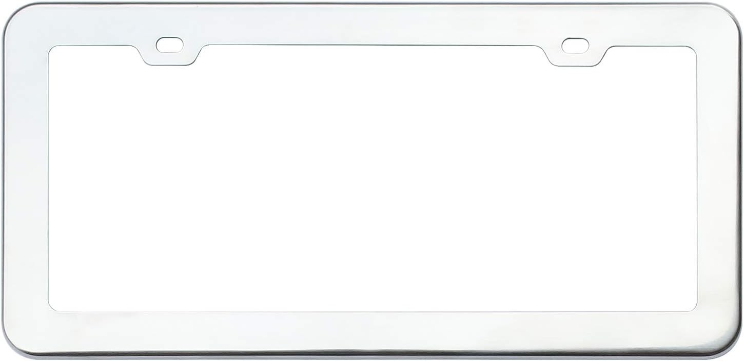Stainless Steel License Plate Frame 201 Mirror Polished F Color: Mirror Polish