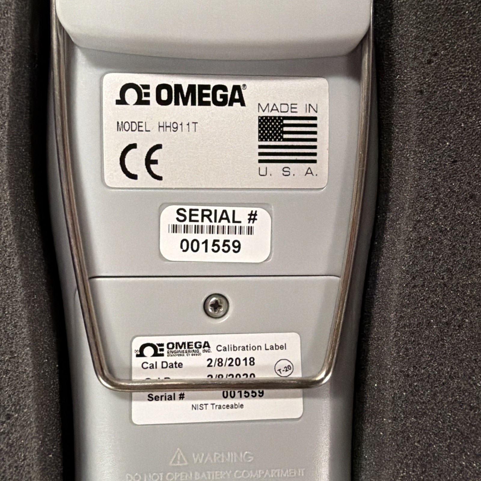 OMEGA T/C THERMOMETER HH911T