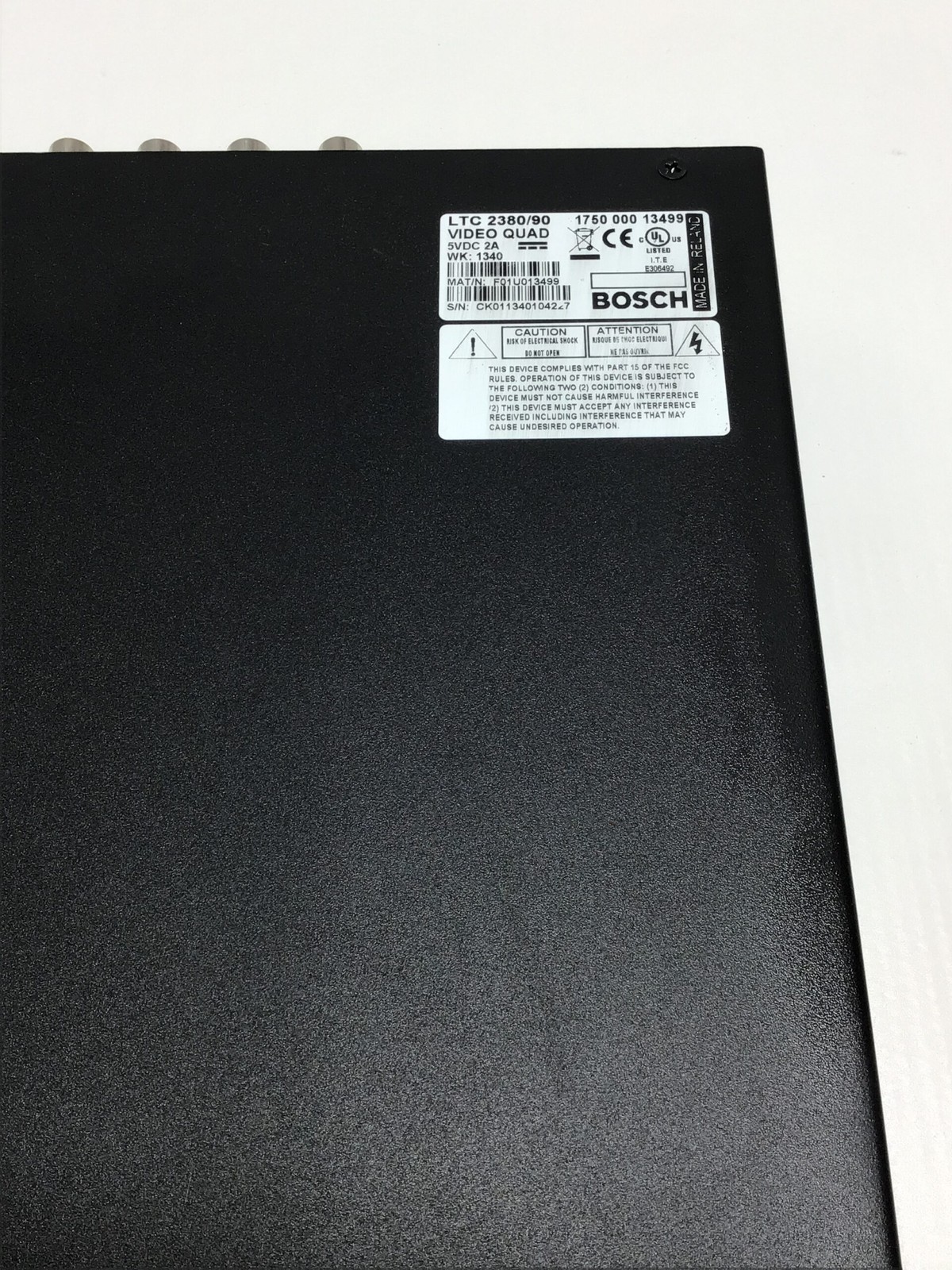 Bosch LTC 2380/90 Video Quad Processor