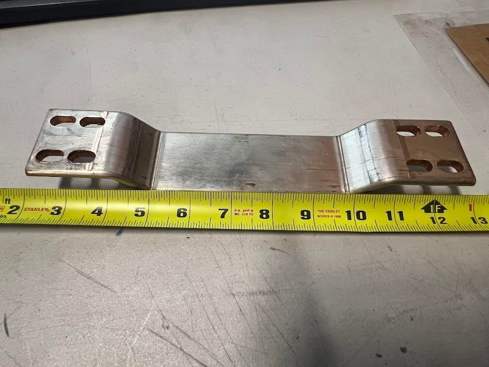 lot of 7 10″ busbar already bent and punched 4 oval holes each side see pictures