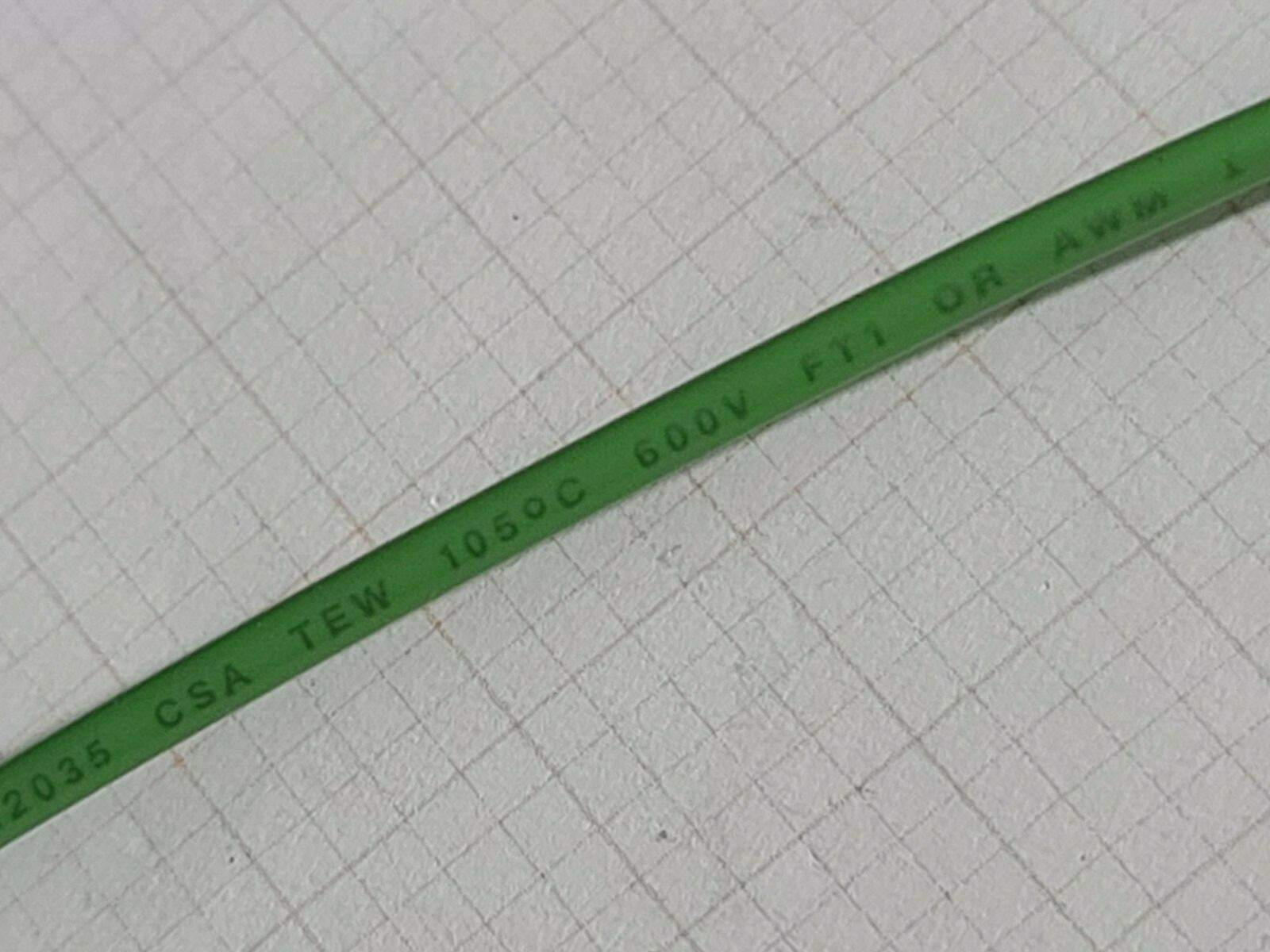 Kalas Wire #16awg MTW/AWM UL-1015/1230 Hook-Up/Lead Wire 105C/600V Green /100ft