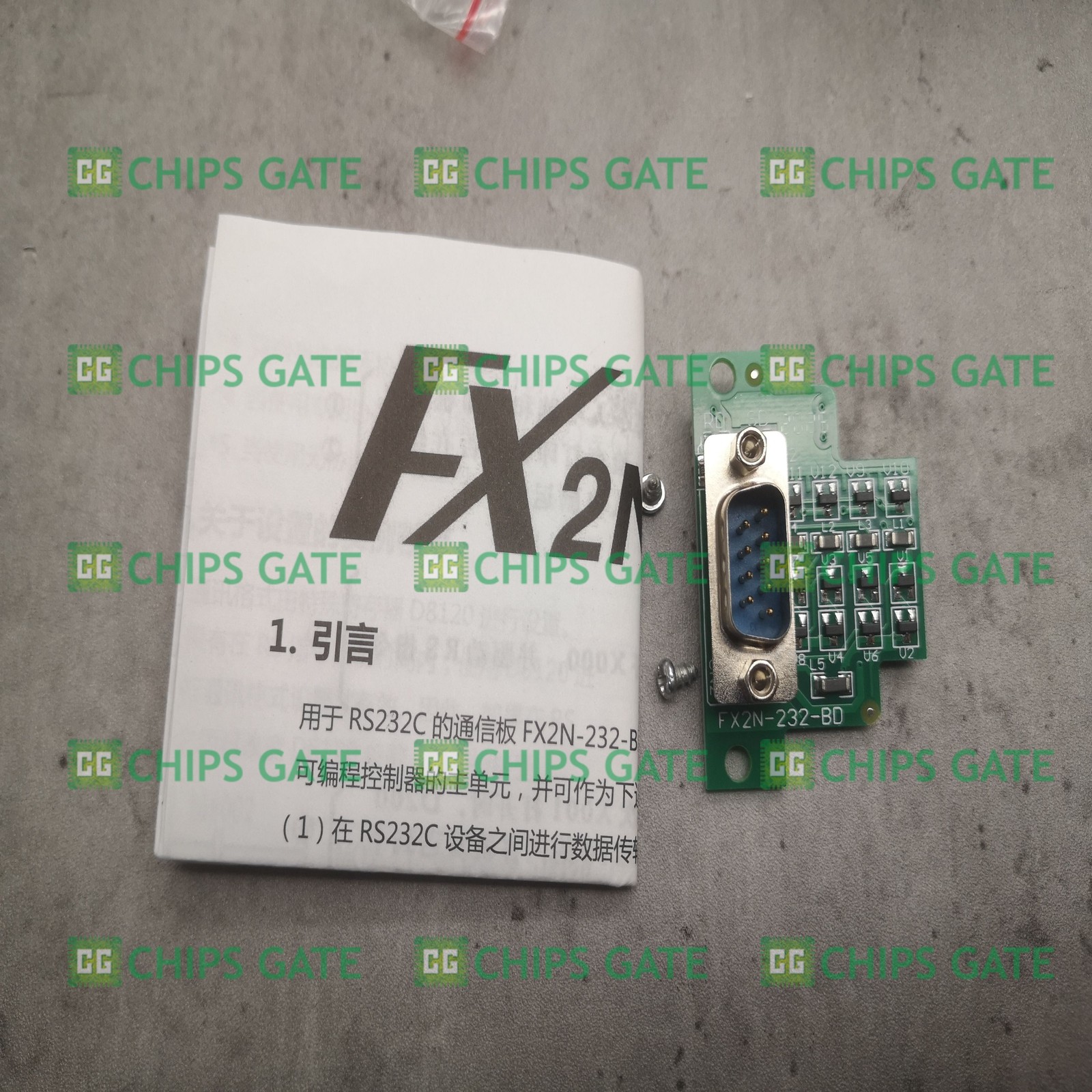 1PCS FX2N-232-BD MODULE PLC RS-232 Communication Option Board