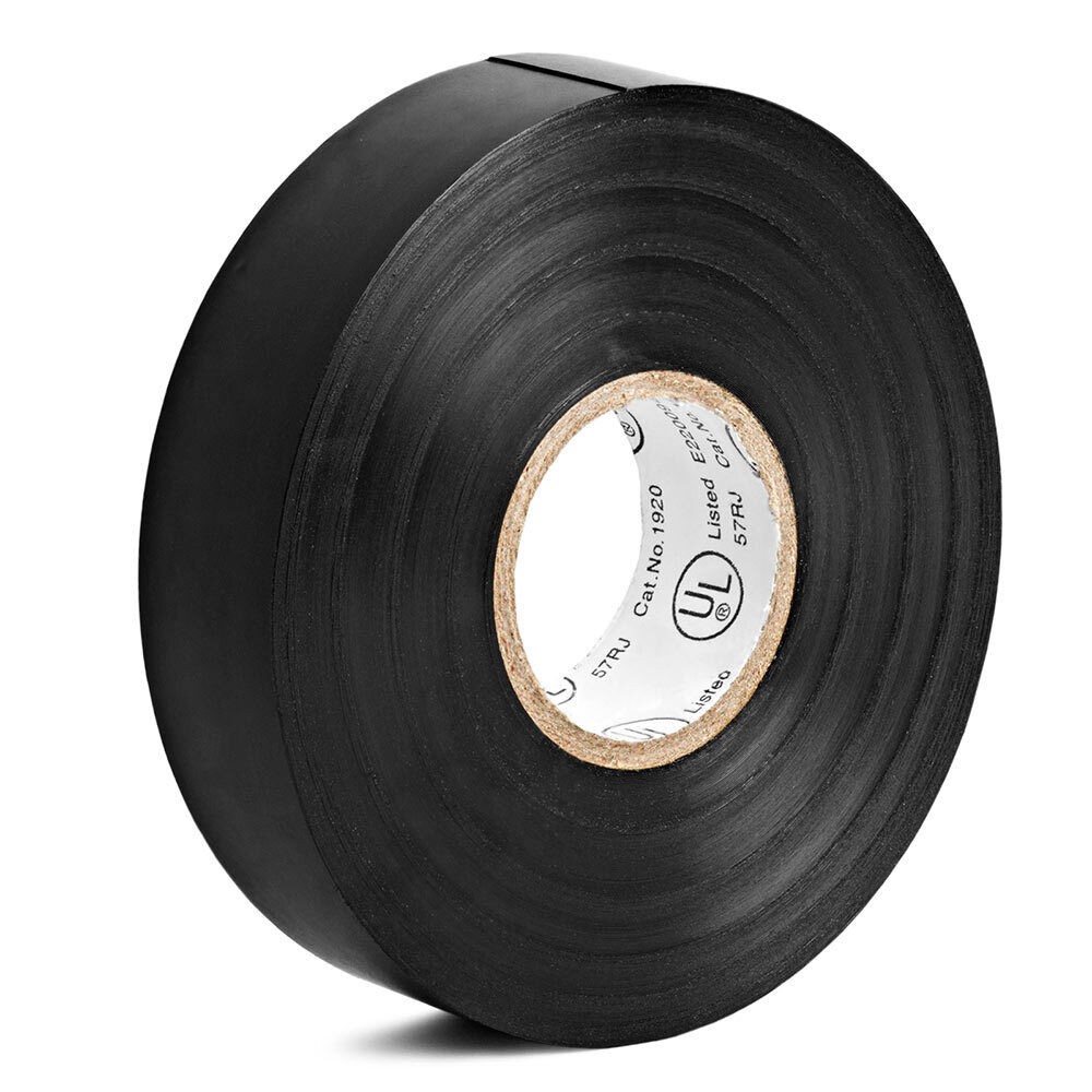 PVC Electrical Insulation Tape 65 Feet Stretchable Vinyl Duct Tape Roll Black