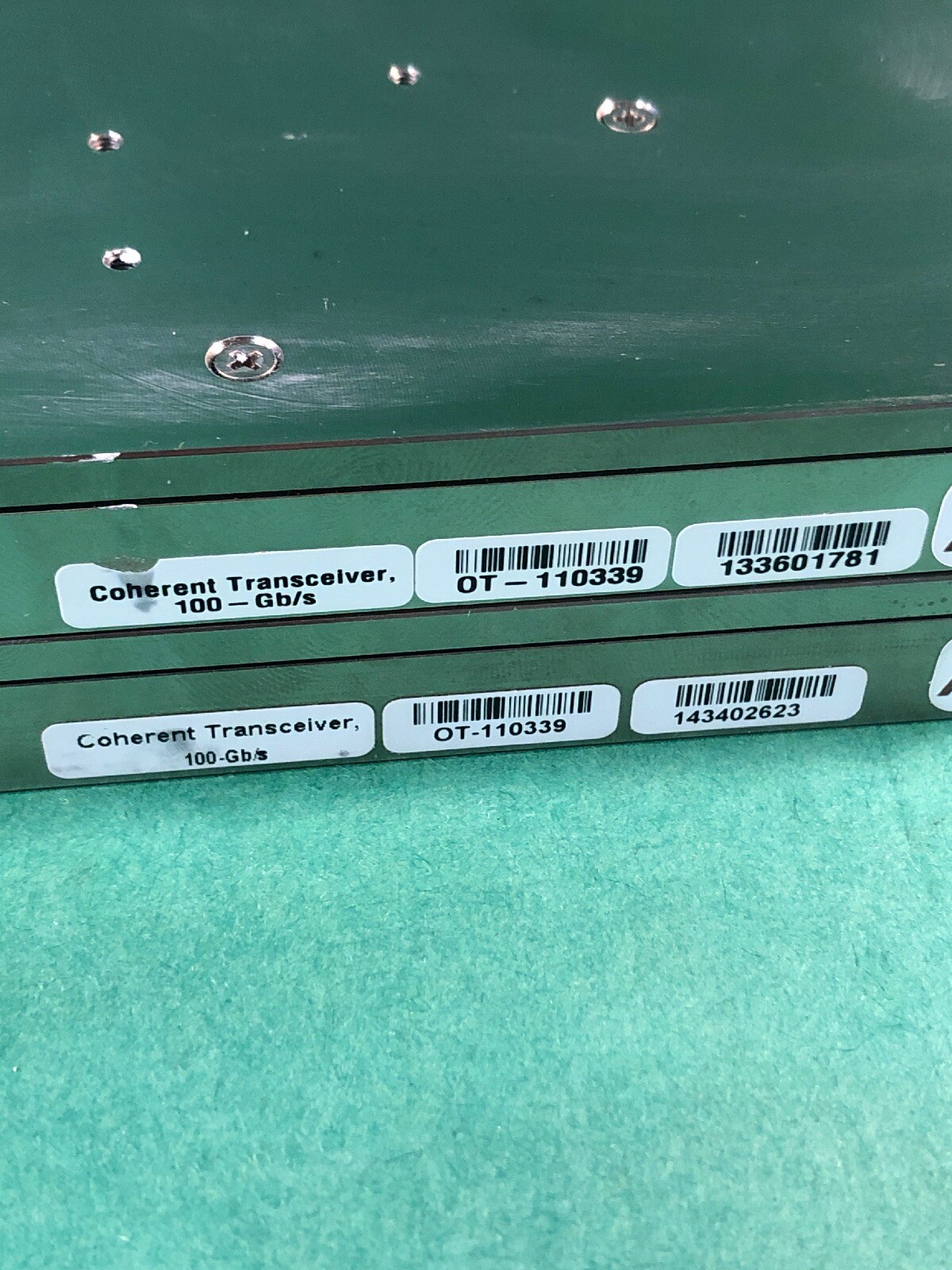Lot of 2 Coherent Transceiver 100Gb/s Acacia OT-110339 AC100-202-060