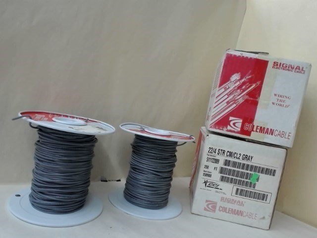 2 Partial Rolls Signal Electronic Coleman Cable 511122009 22/4 Str