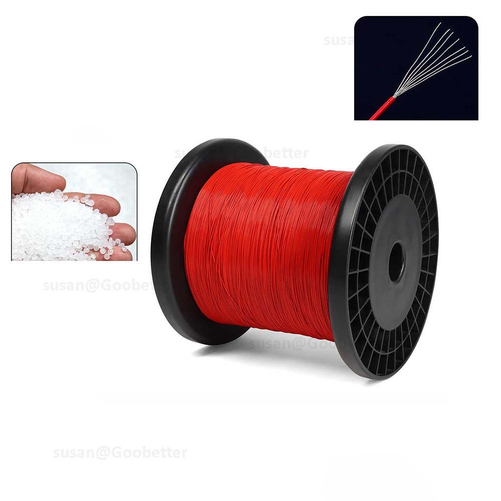 PTFE Cable Wire 26 28 30 32 34 36 40 AWG Flexible Tinned Copper Stranded UL10064