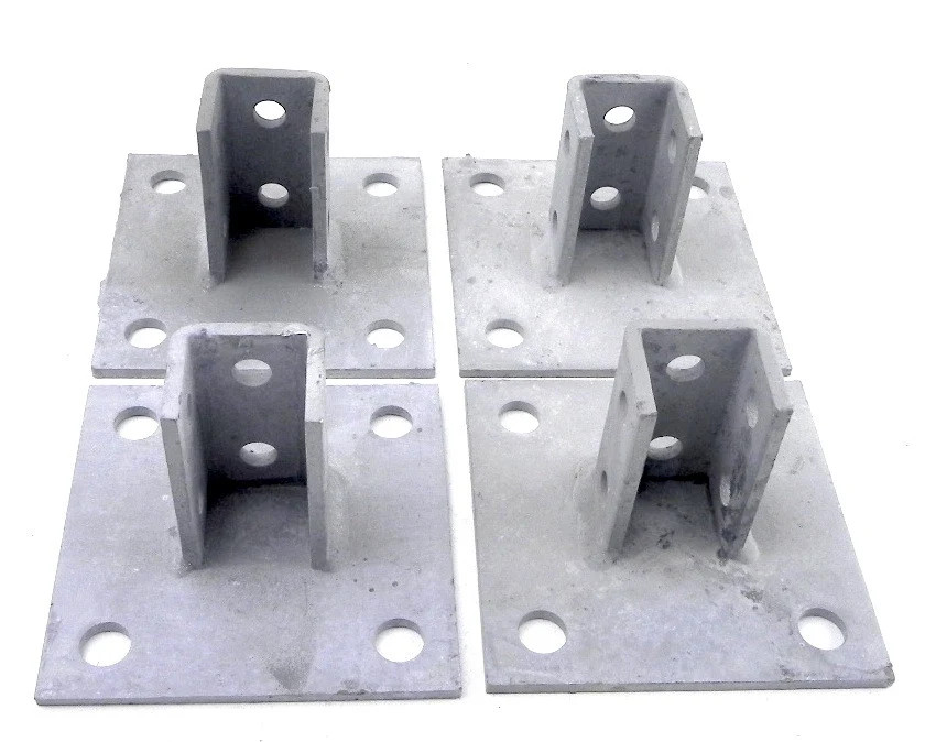 Thomas & Betts Galvanized Post Base AP232SQHDG (4)