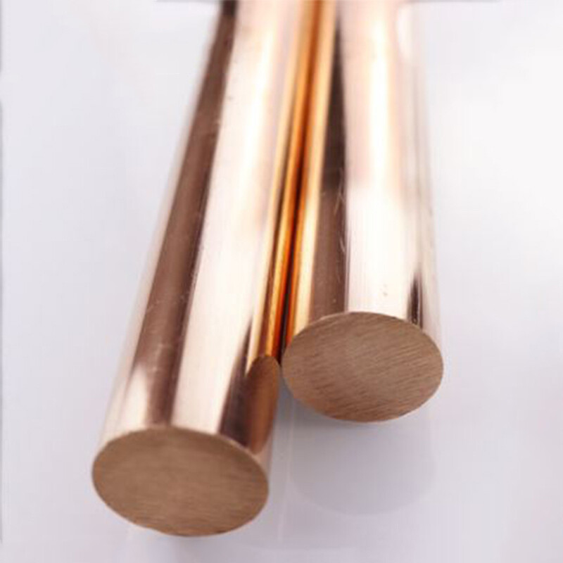 99.9% T2 Pure Copper Rod Metal Round Solid Bar 14~35mm Diameter 200~500mm Long