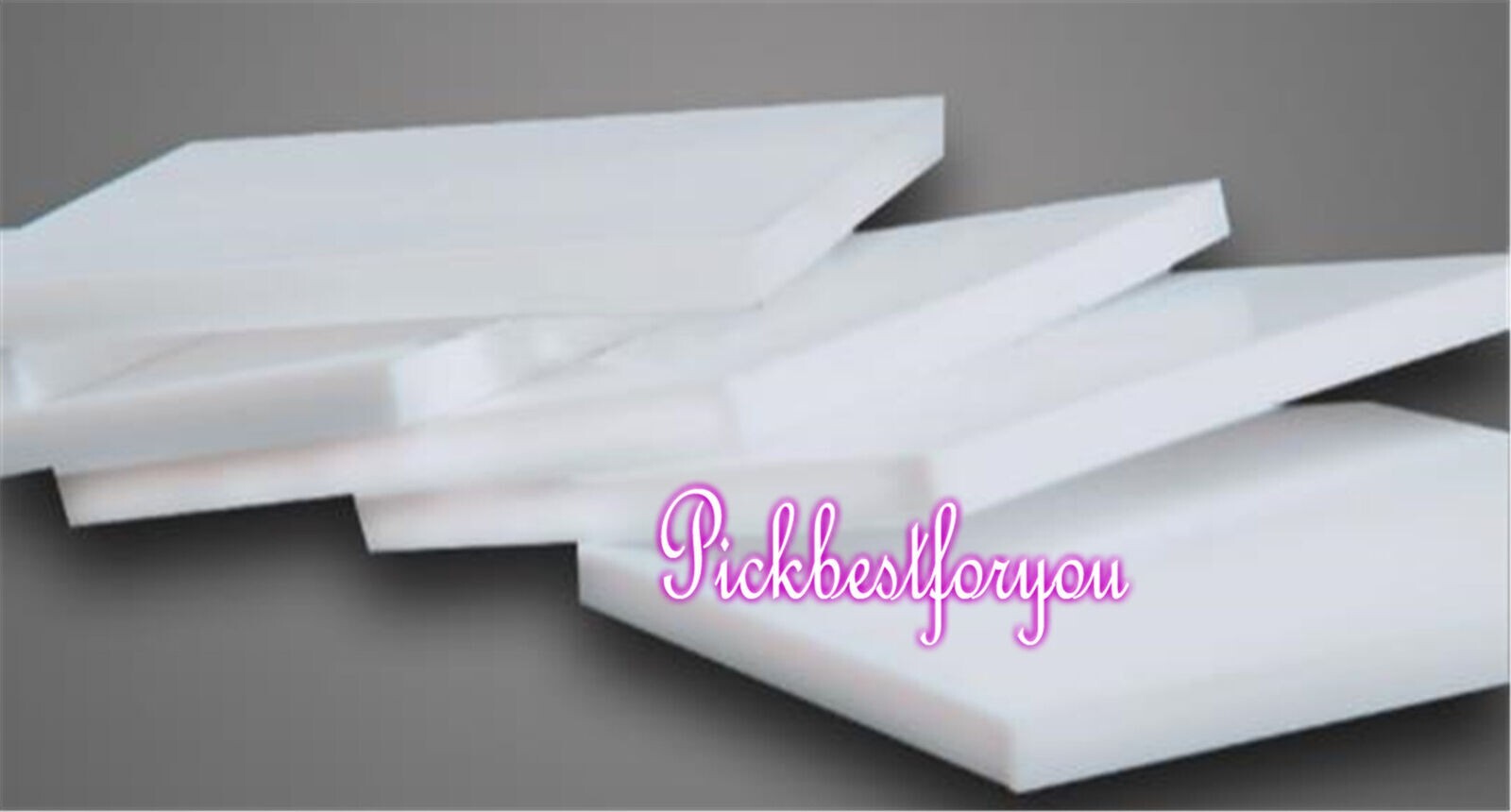 2pcs White Polypropylene PP Plastic Flat Sheet Plate 30mm x 150mm x 250 #U23Z YG