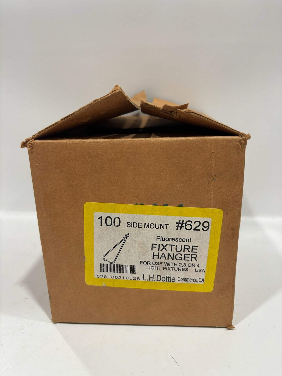 100 PC Dottie 629 FLourescent Fixture Hanger – Side Mount #10 Gauge