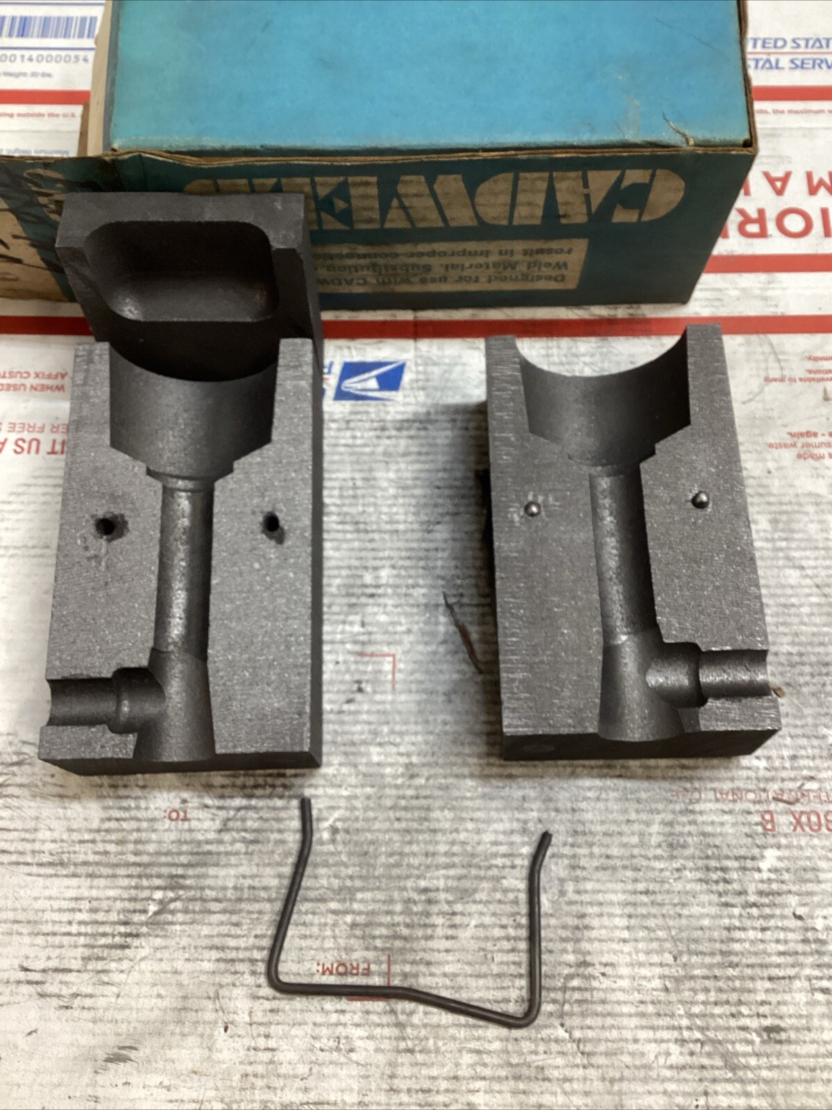 ERICO CADWELD IP-E HSC-2Q MOLD 4/0 CONC RUN & TAP STL #115 CART ED4U 3295