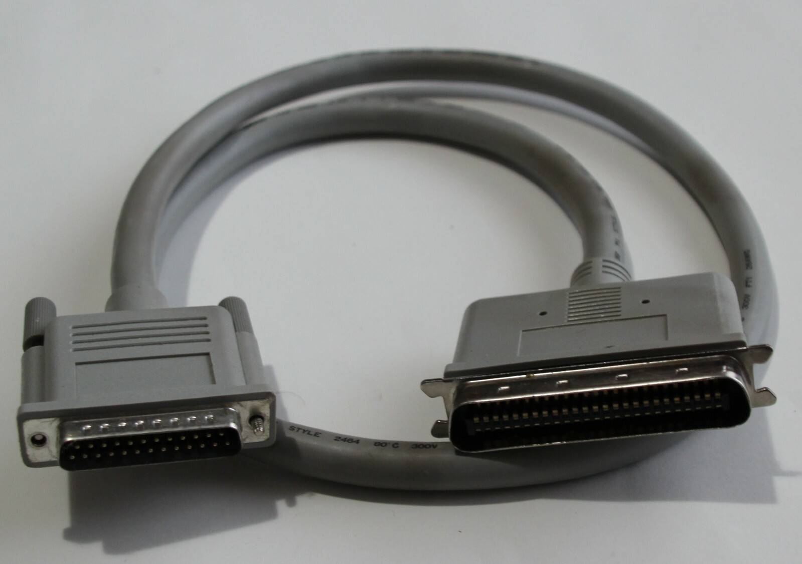 Vintage Mac Cable AWM E89980 Style 2464, 80°C 300V 25 Pin Connector VW-1SC