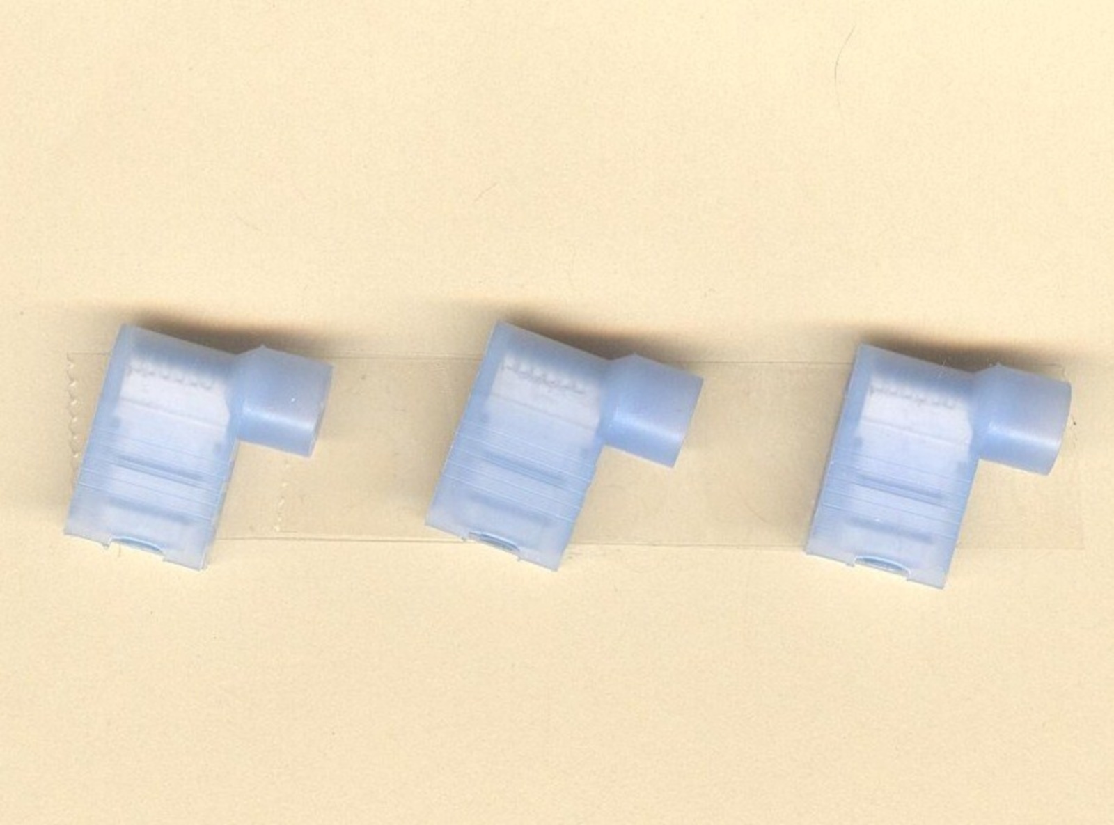 50 Blue NYLON Fully Insulated FLAG Terminal Connectors 16-14 Wire .250 Female