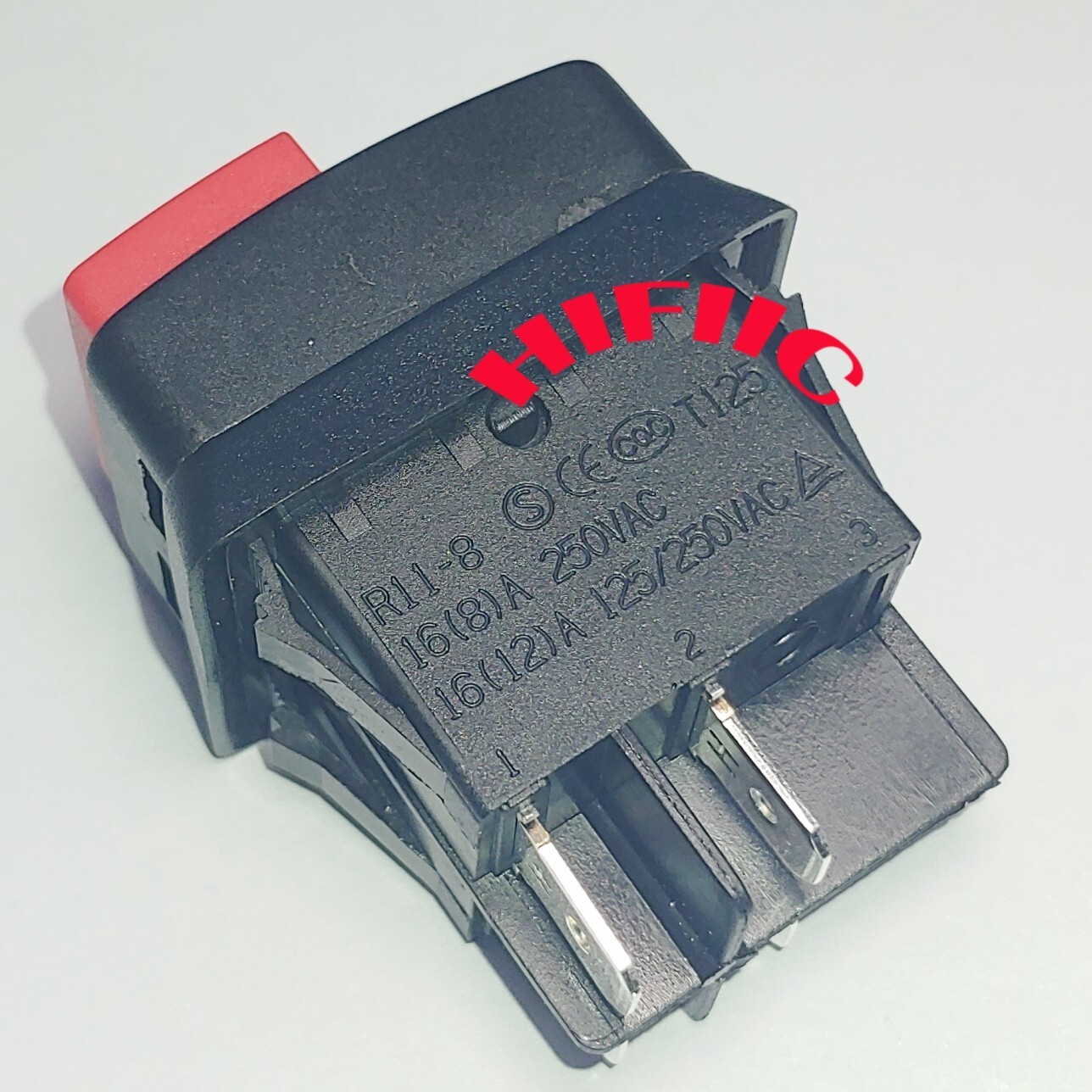 SCI R11-8 Pushbutton Switch 4 Pins ON-OFF 2 Positions 16A 125/250VAC T125 IP55