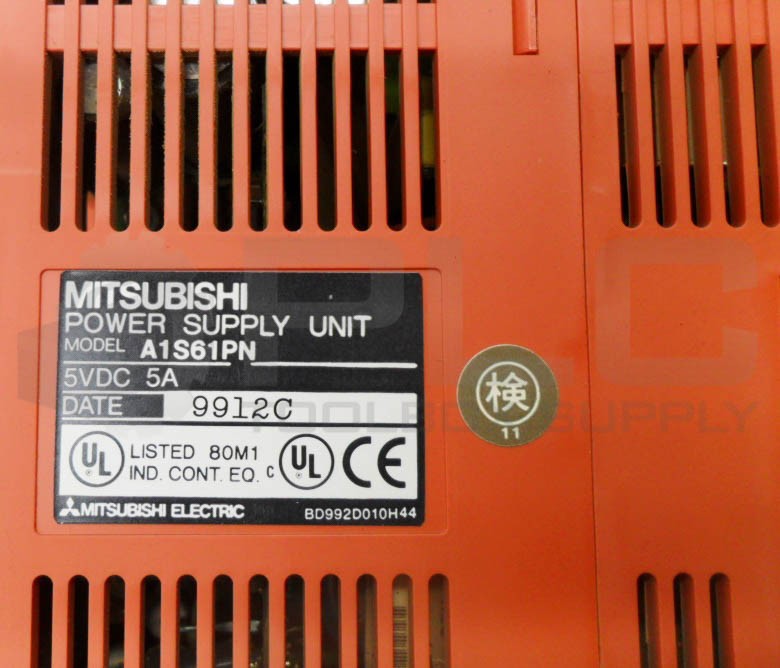 MITSUBISHI A1S61PN POWER SUPPLY UNIT 5VDC 5A *READ*