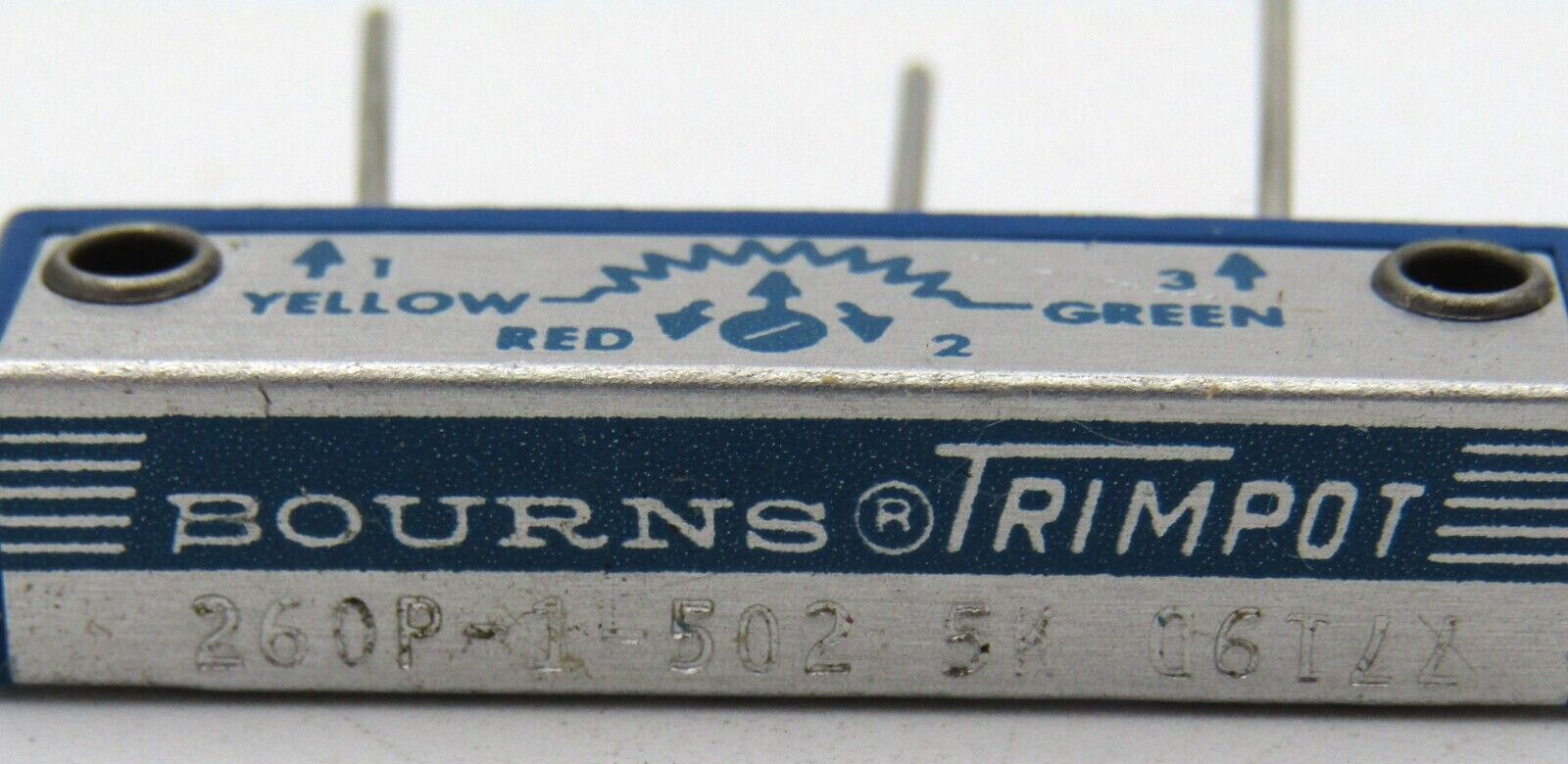 Bourns TRIMPOT Model 260 5K Ohm High Temp Wirewound Element — NOS
