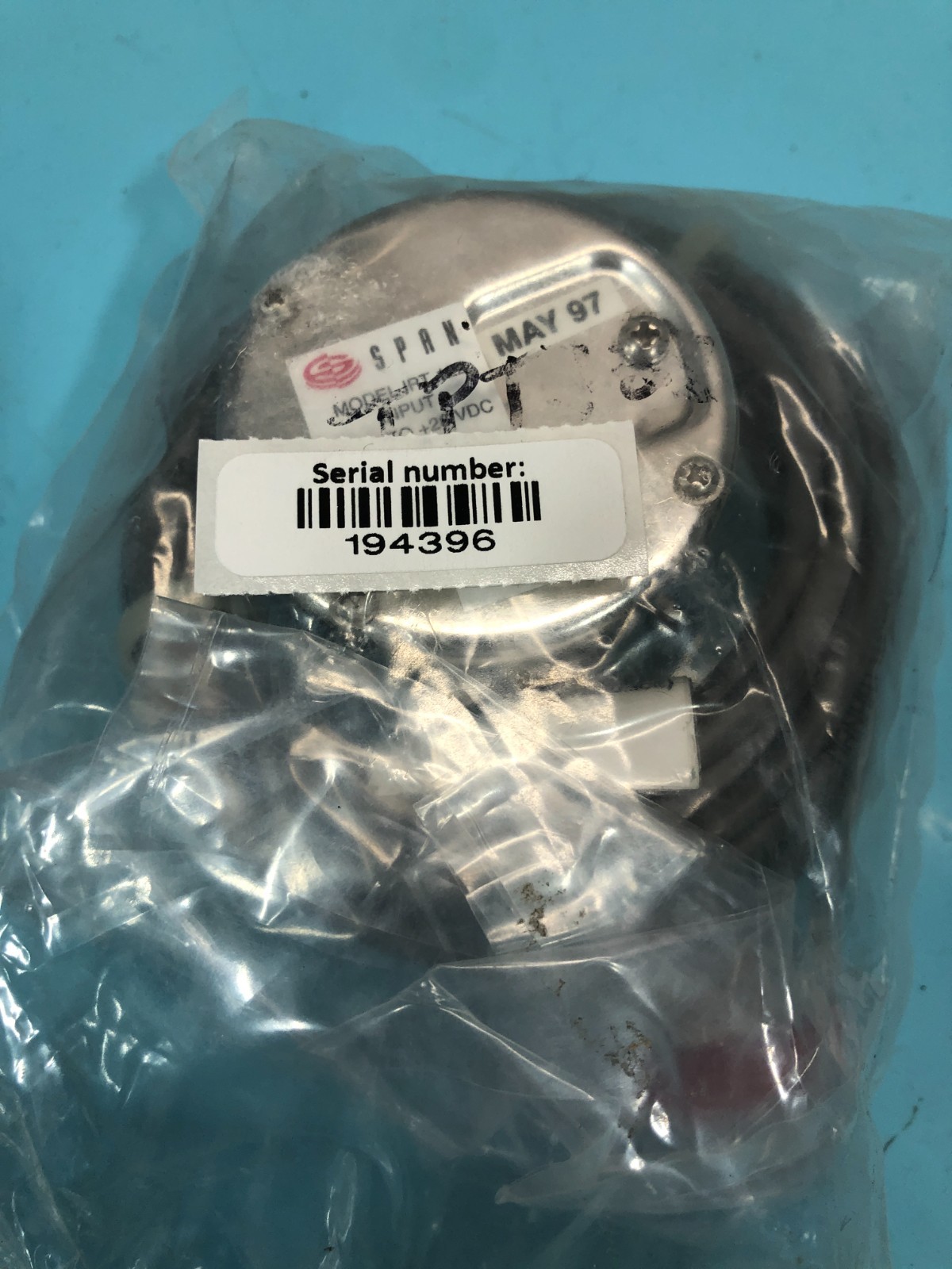 Span 01-0159-A Pressure Gauge w/ Cable, IPT 122, 3000 PSI, 194396