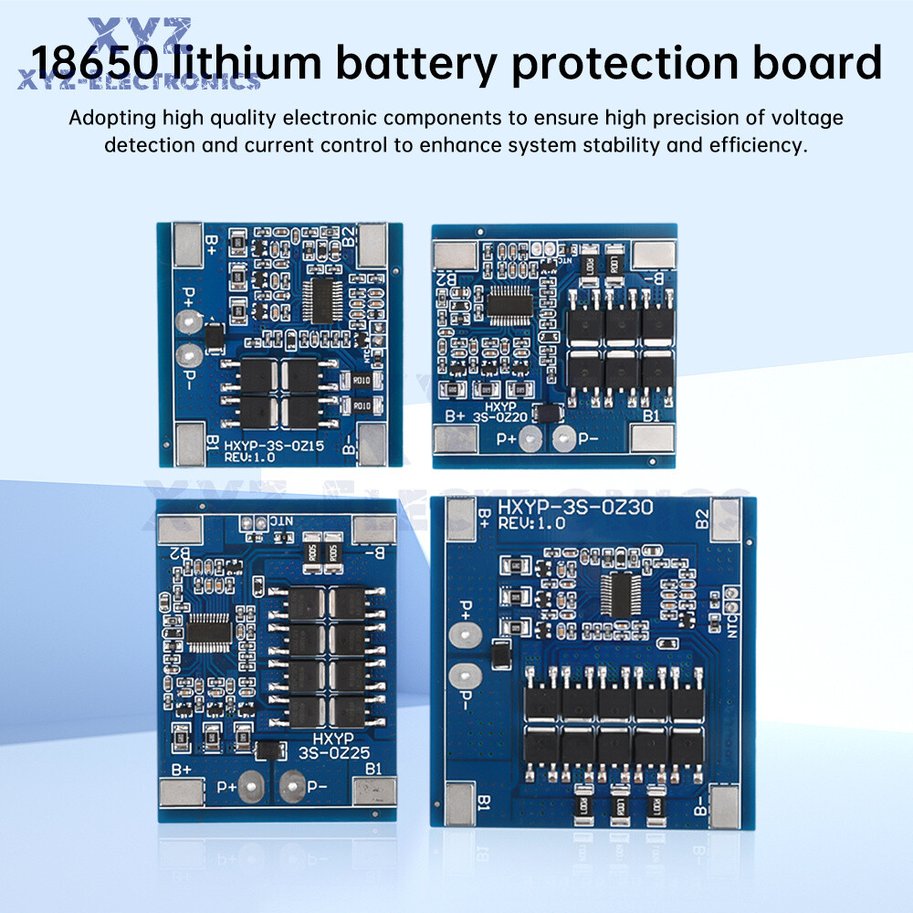 3S 12V 15/20/25/30A 18650 Li-ion Battery Protection Board 11.1V 12.6V Balanced