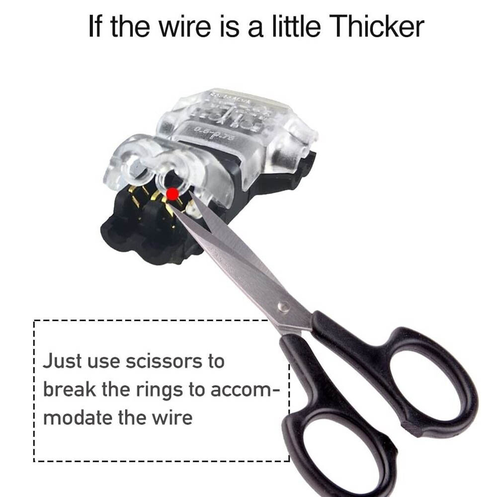 24X Low Voltage Wire Connectors Quick Solderless Wire Splice Connector 1/2/3 Way