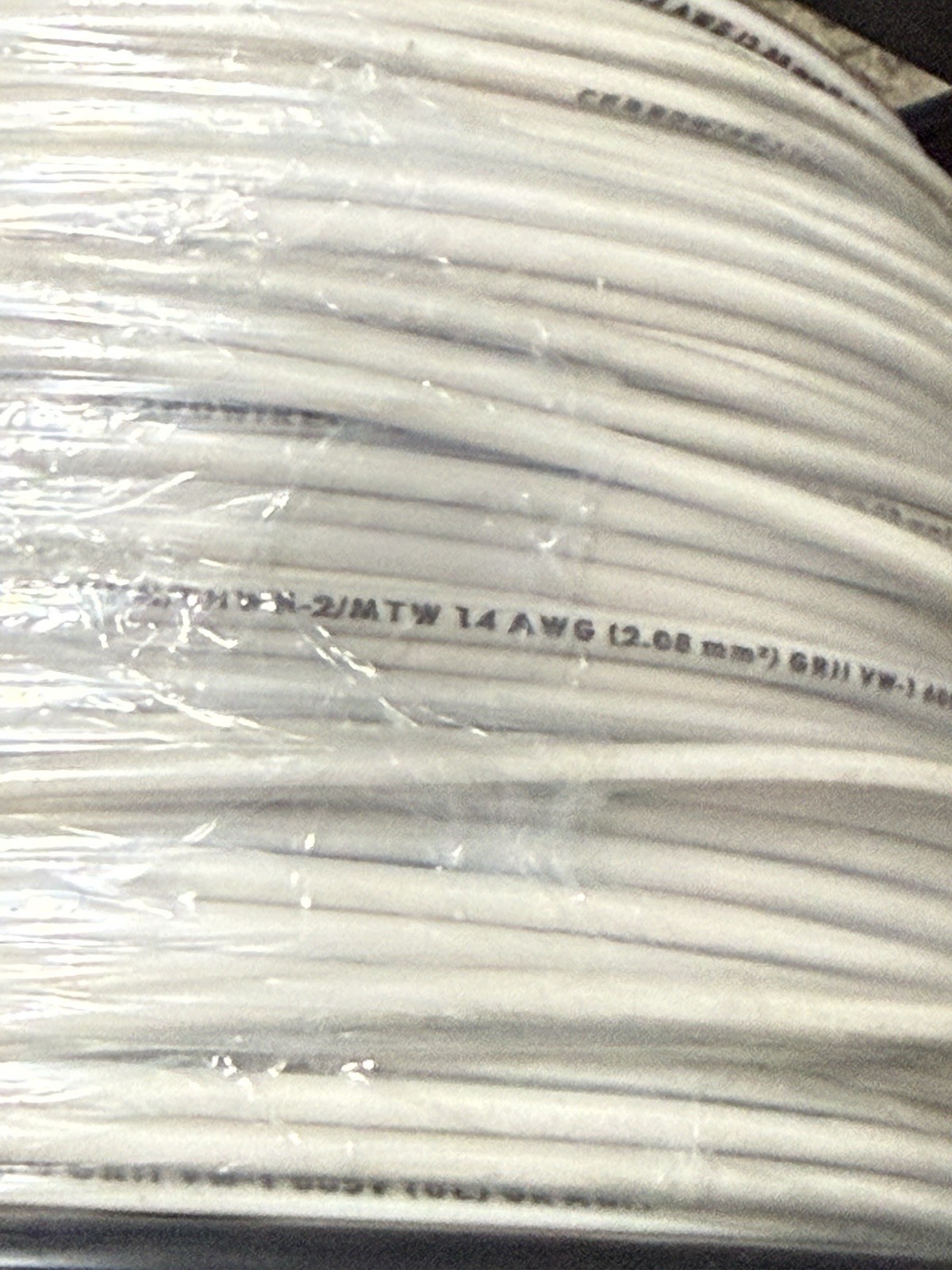 Cerrowire #14 Gauge White Copper Stranded Wire 500′ FT Roll THHN/THWN White