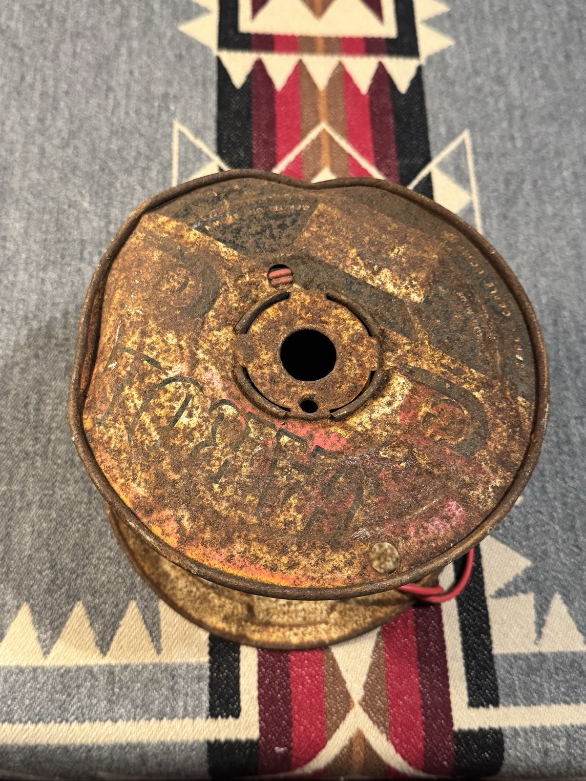 Vintage Carol #16 TFF Stranded Copper Wire Spool Industrial RI