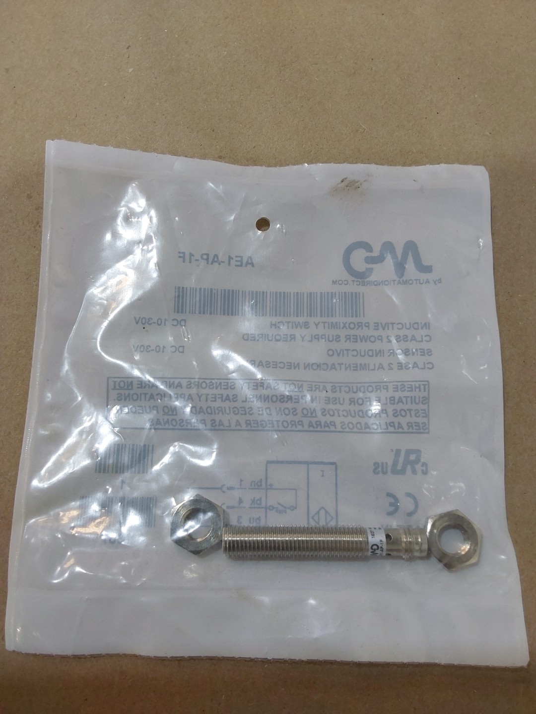 AUTOMATION, AE1-AP-1F INDUCTIVE PROXIMITY SWITCH