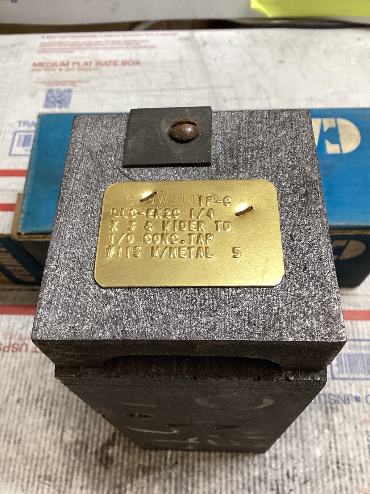 ERICO CADWELD IP-C LLC-EK2C MOLD 1/4 x 3 + CONC RUN & TAP #115 CART ED4U 3295