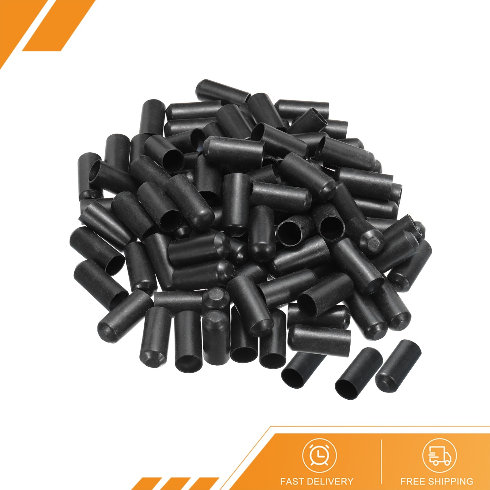 100 x Heat Shrink End Cap 15mm Dia 2:1 Waterproof Electrical Wire Wrap Adhesive