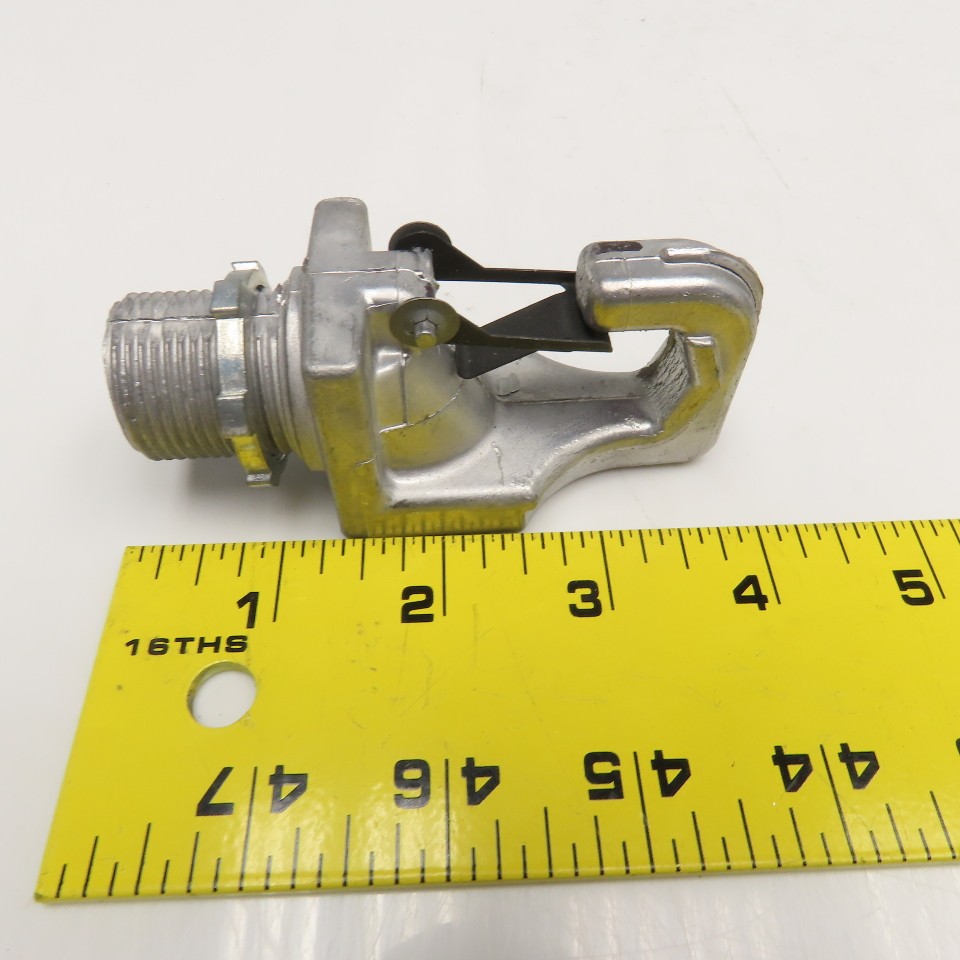 3/4″ HID Fixture Hanger Safety Hook Cast Aluminum Lot Of 3