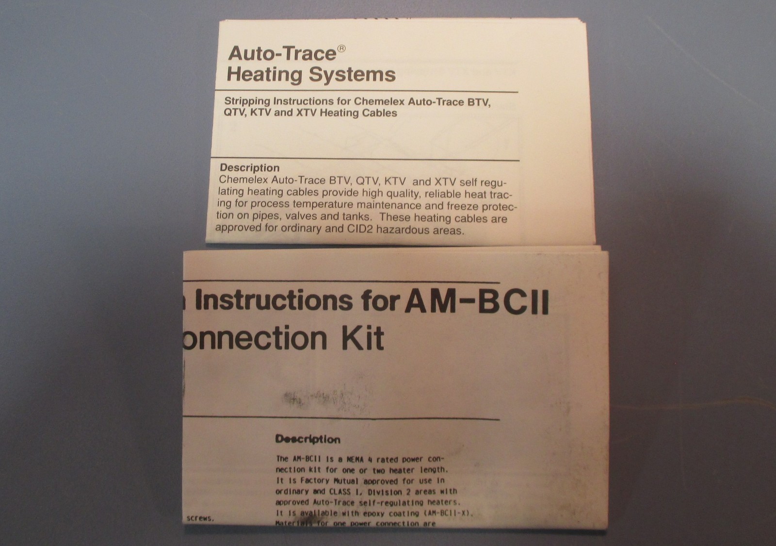 Raychem AMG-BC-II Power Connection Kit 090057-000 Box & Accessories NIB