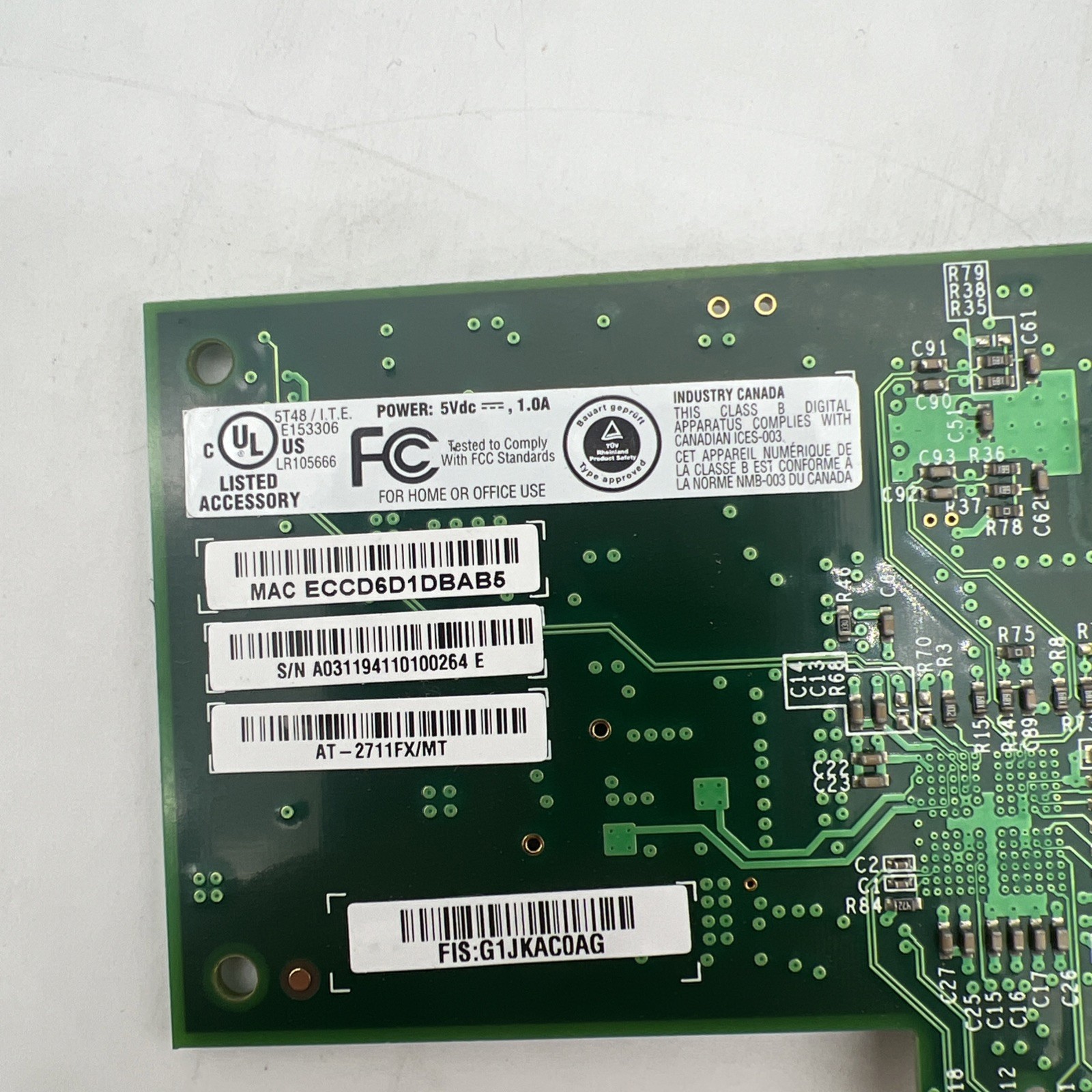 Allied Telesis 990-005504-901 AT-2711FX/MT-901 CARD, 195472