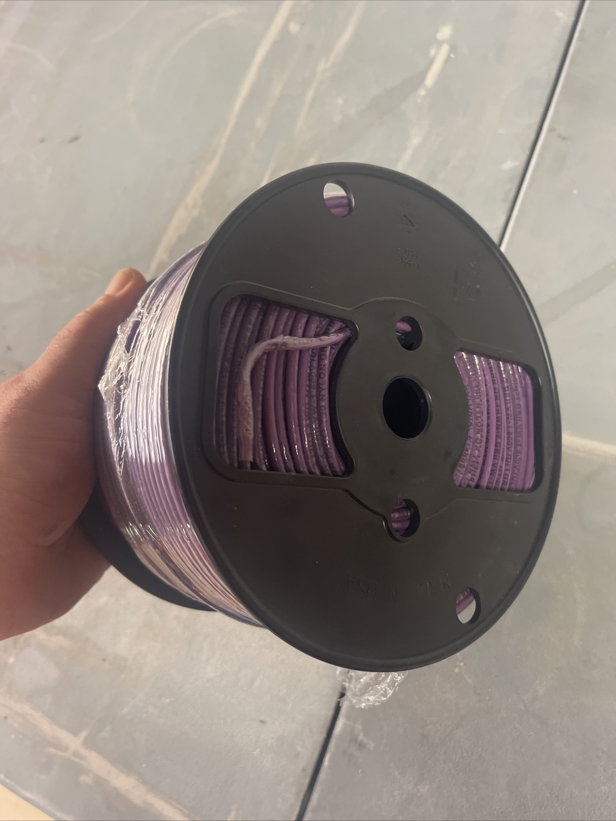12 AWG Copper Solid Wire 500′ FT Roll THHN/THWN 600 Volt UL Listed -PURPLE