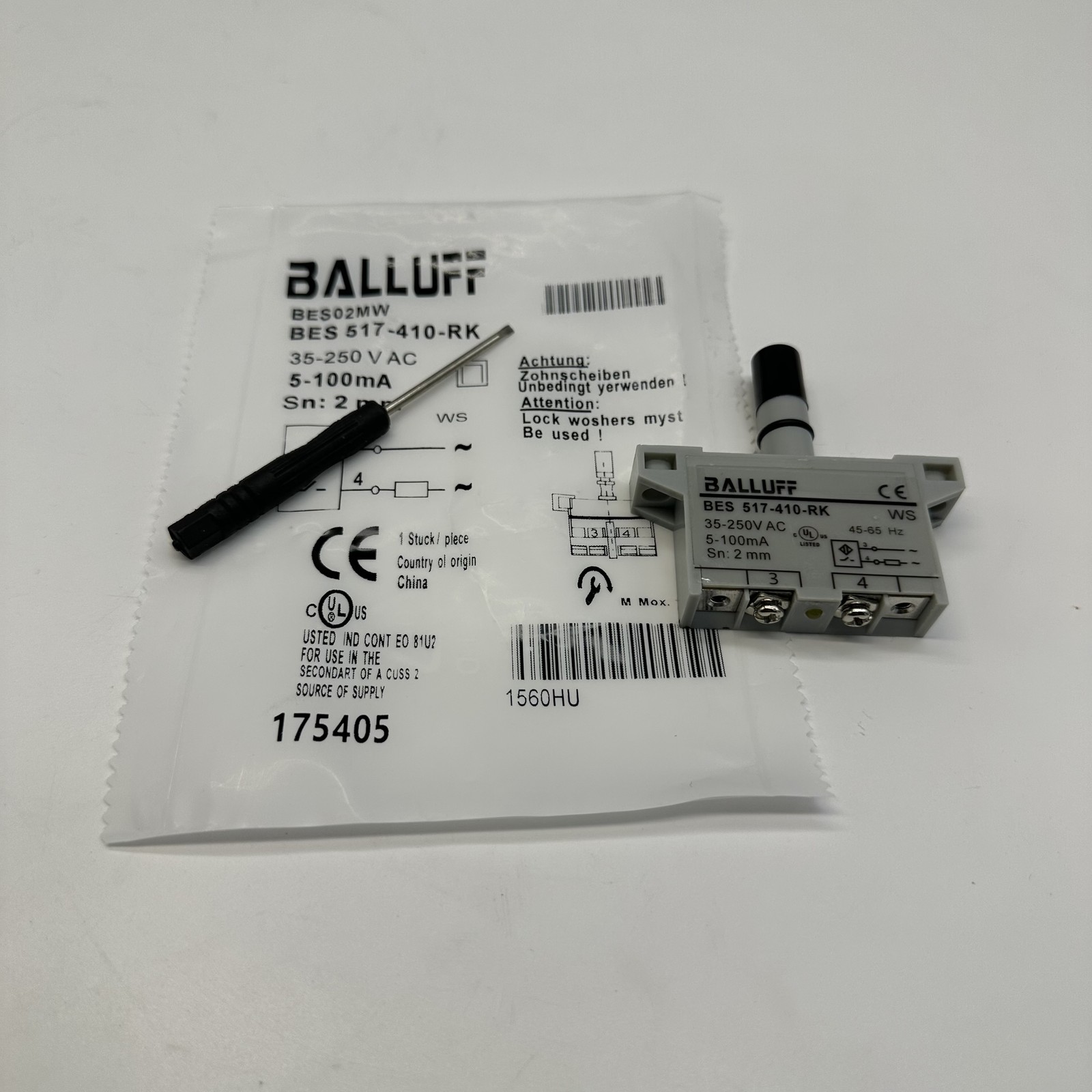 BES02MW BES 517-410-RK Inductive Proximity Sensor 35-250VAC Fit For Balluff