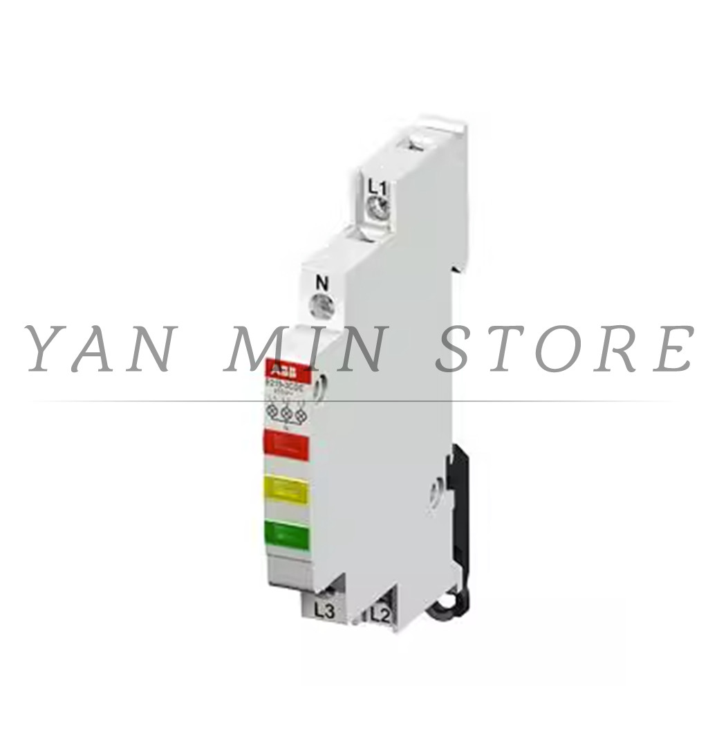 DIN rail switch with LED red, yellow and green indicators E219-3CDE 230/415VAC