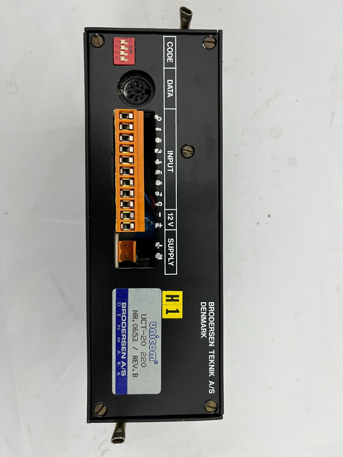Unicom UCT-20 220 Text Display Brodersen Teknik Denmark Rev B Used Industrial