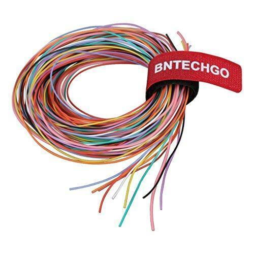 BNTECHGO 30 Gauge Silicone Wire Kit 10 Color Each 10 ft Flexible 30 AWG Stranded