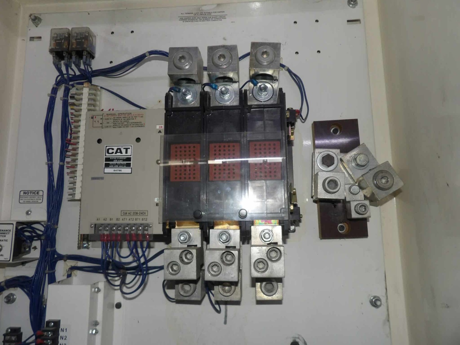 Caterpiller TCE2B6PXX2XXXXXXX0 400A 480V 60Hz Automatic Transfer Switch