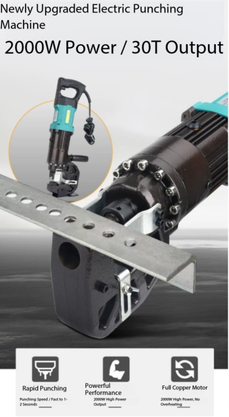 Handheld Electric Hydraulic Punching Machine, Portable Hole Punch